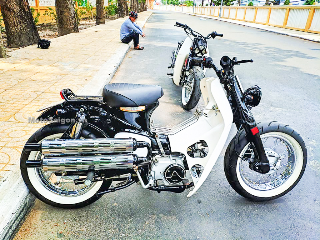 Kute và phá cách với bộ đôi Honda Cub phong cách Street Cub