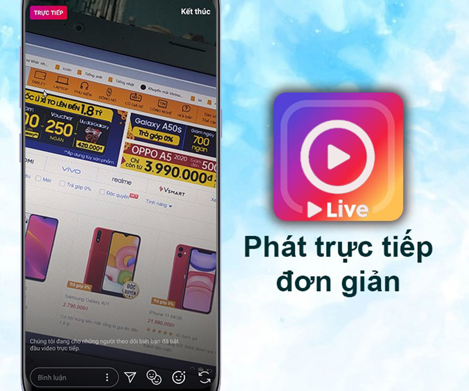 cach-hen-gio-chup-anh-tren-instagram-phat-truc-tiep