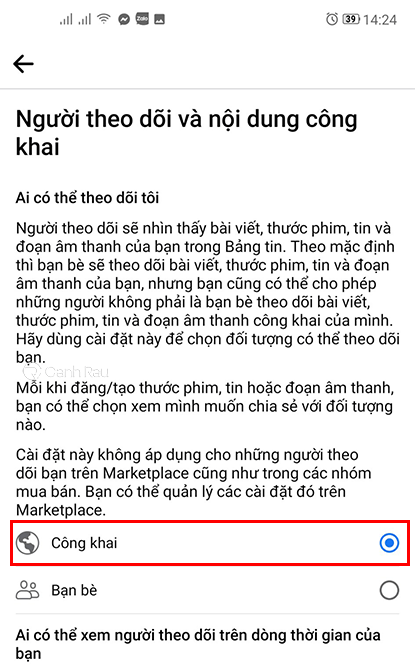 Hướng dẫn cách bật chế độ theo dõi trên Facebook hình 11