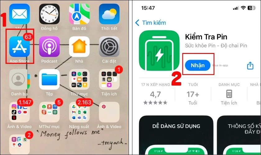 Battery Life - Ứng dụng kiểm tra pin iPhone đã bị thay chưa hiệu quả