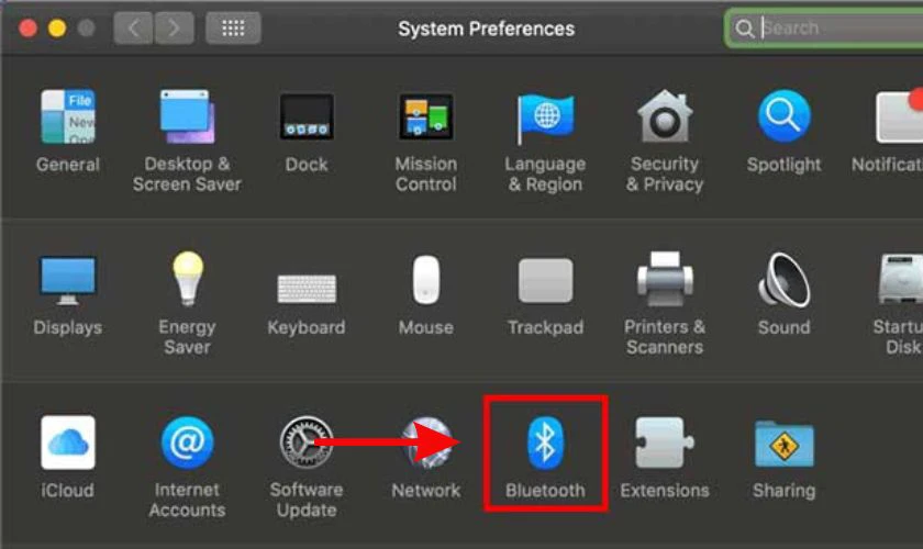 Bật Bluetooth trên macOS