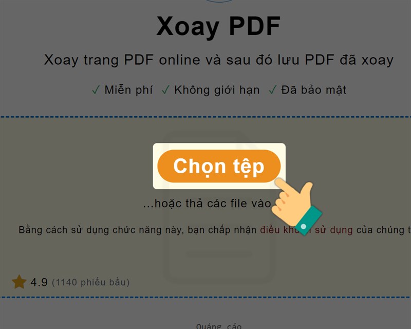 Nhấn Chọn Tệp