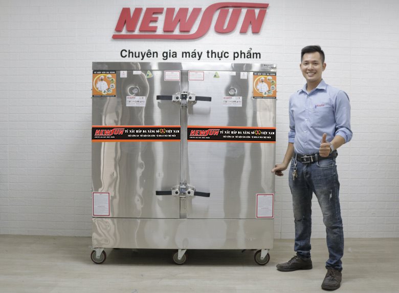 Tủ nấu cơm công nghiệp 24 khay NEWSUN