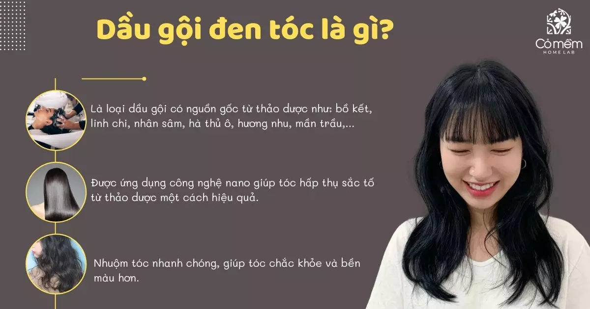 dầu gội đen tóc