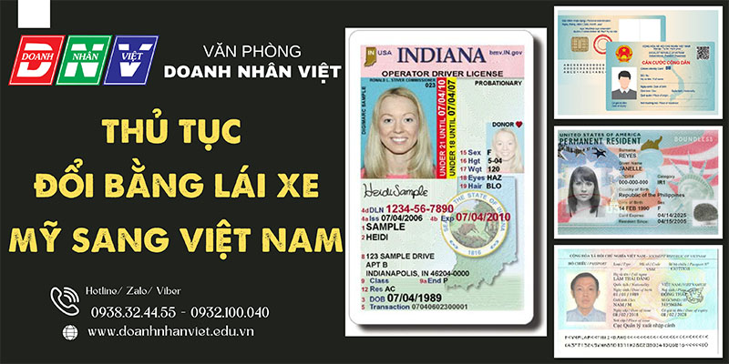 Thủ tục đổi bằng lái xe Mỹ sang Việt Nam