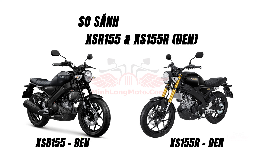 So sánh XSR155 và XS155R màu đen