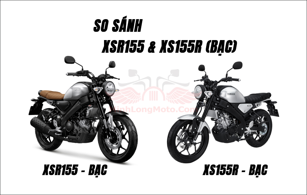 So sánh XSR155 và XS155R màu bạc