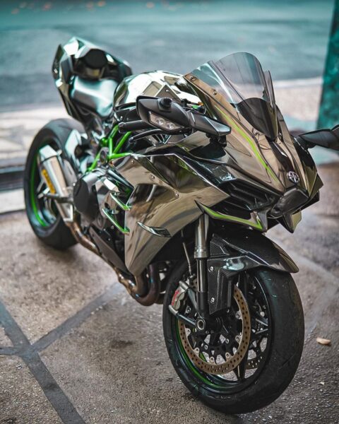 Hình nền Kawasaki Ninja H2R độ cho điện thoại