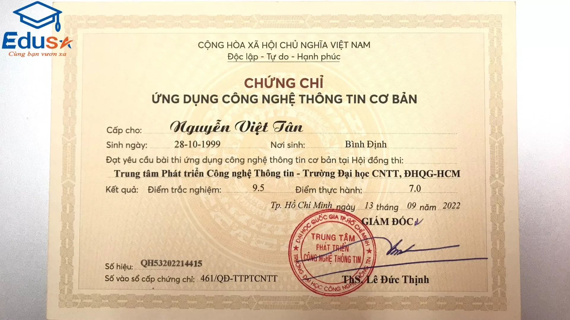 Chứng chỉ CNTT cơ bản