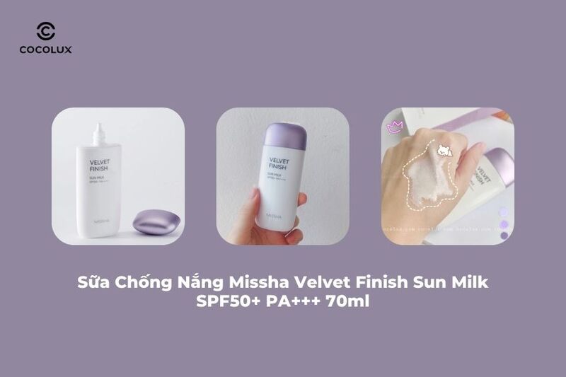 Sữa Chống Nắng Missha Velvet Finish Sun Milk SPF50+ PA+++ 70ml