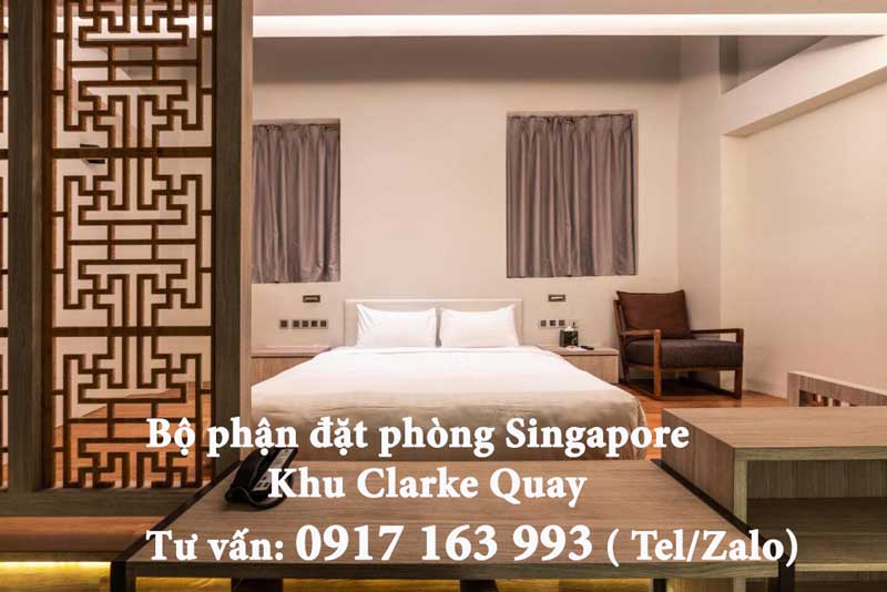 đặt phòng khách sạn singapore giá rẻ khu clarke quay