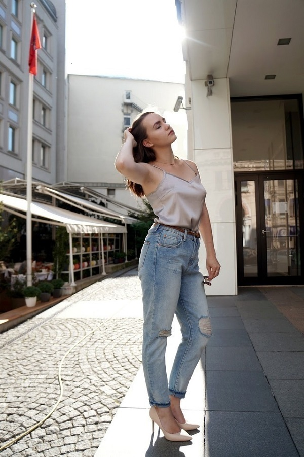 Tip phối đồ với quần baggy jeans nữ cho nàng cá tính 4