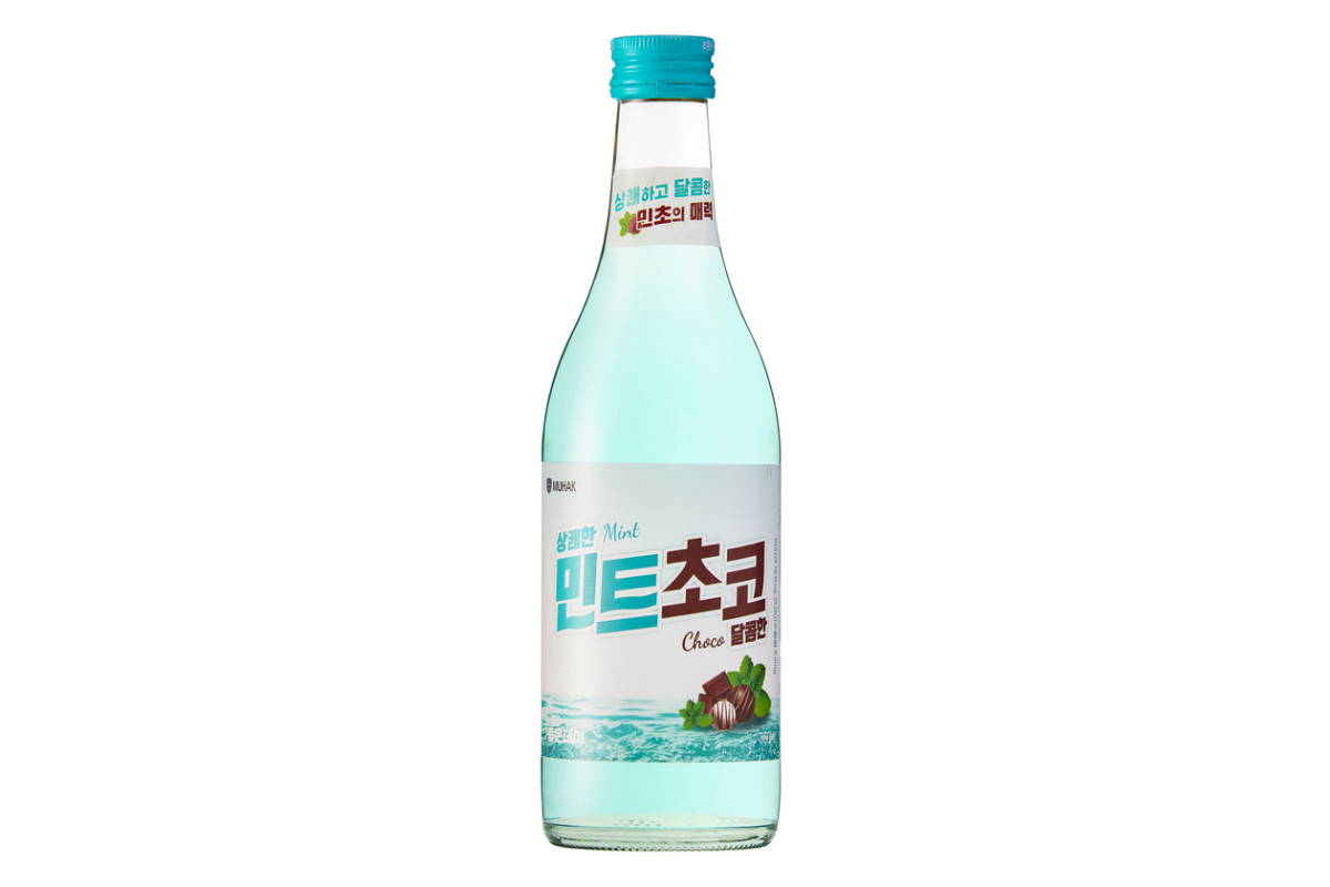 Soju socola bạc hà 민트초코 소주 Tổng hợp 16 loại soju Hàn Quốc đáng thử