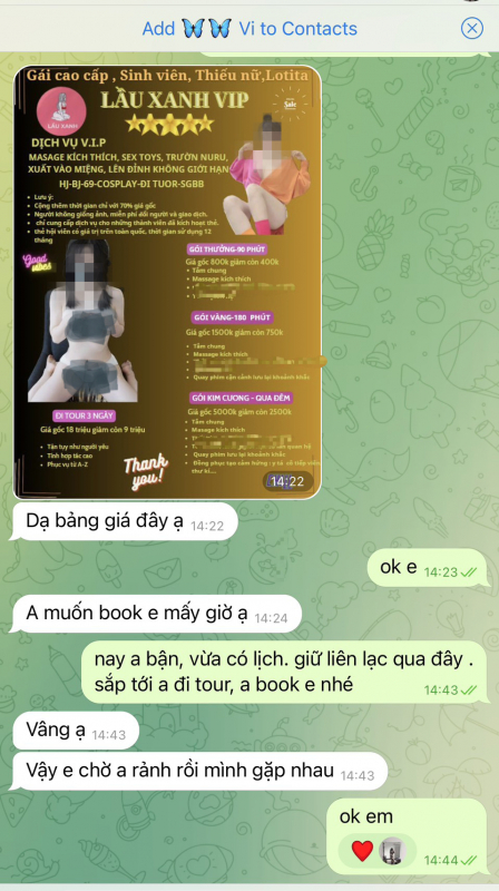 Book gái mại dâm online dễ như đặt xe công nghệ -0