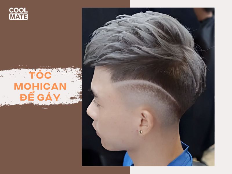 Kiểu tóc Mohican để gáy cổ điển