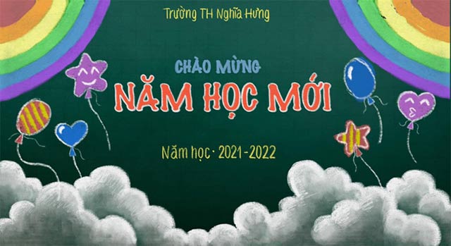 Bảng khai giảng với thiết kế độc đáo và mới mẻ