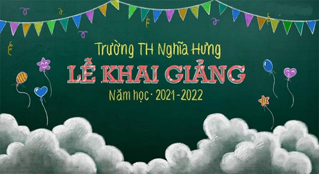 Bảng khai giảng đẹp mắt cho lớp học