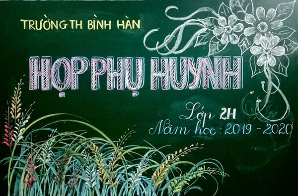 Trang trí bảng cho buổi họp phụ huynh