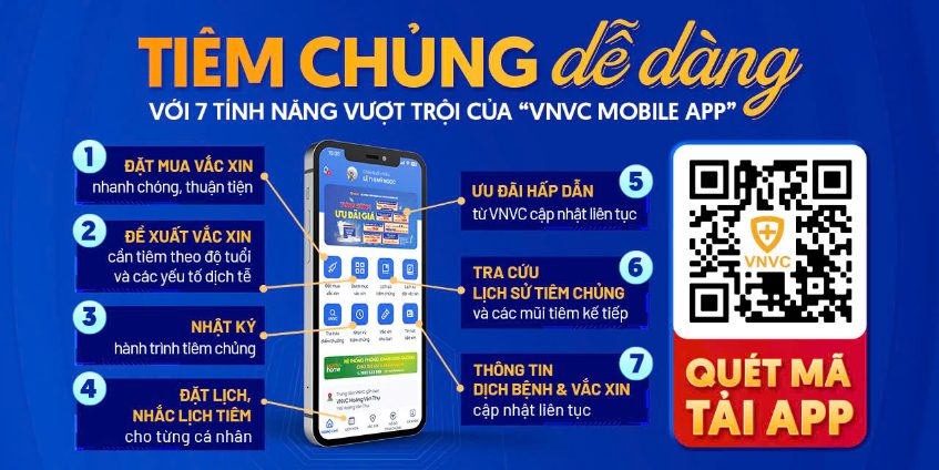 vnvc mobile app trợ lý tiêm chủng