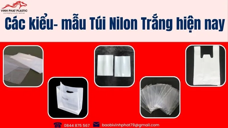 Các kiểu, mẫu túi nilon trắng trên thị trường hiện nay