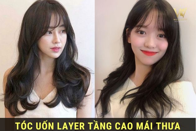 Kiểu tóc tầng cao mái thưa