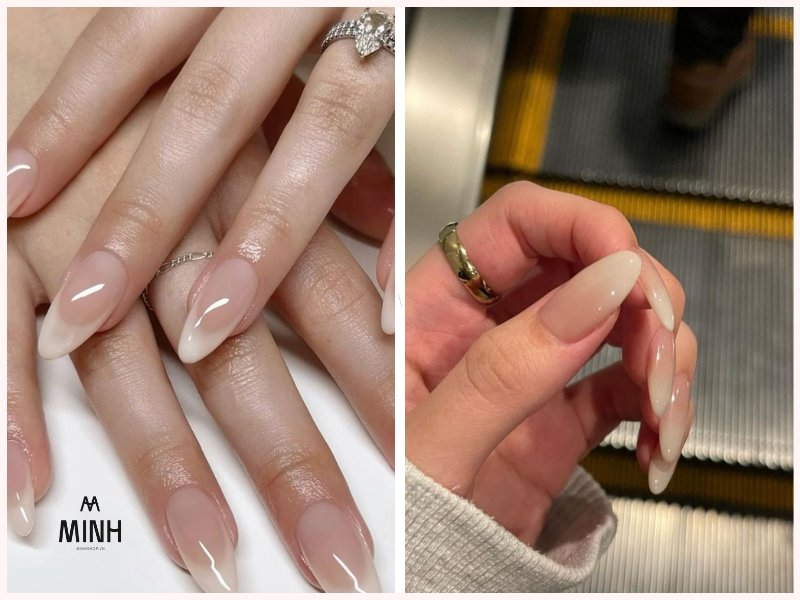 Mẫu nail trắng sữa hợp mọi tone da