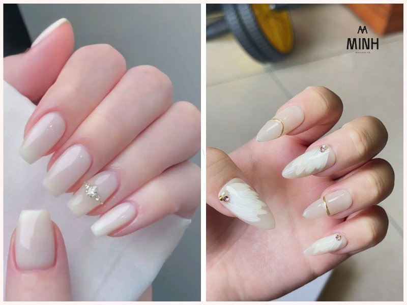 mẫu nail thạch gạo