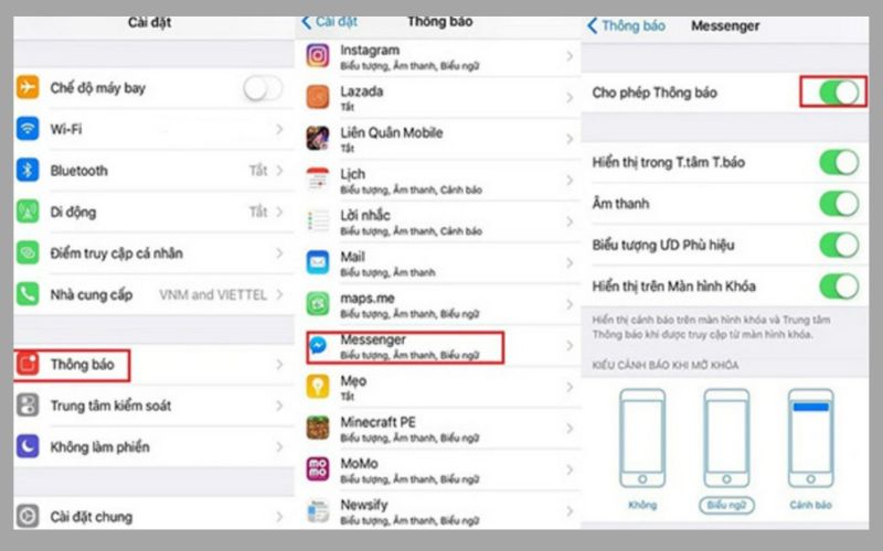 cách sửa lỗi message không hiển thị trên iphone