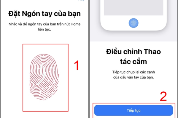 Lấy dấu vân tay theo chỉ dẫn