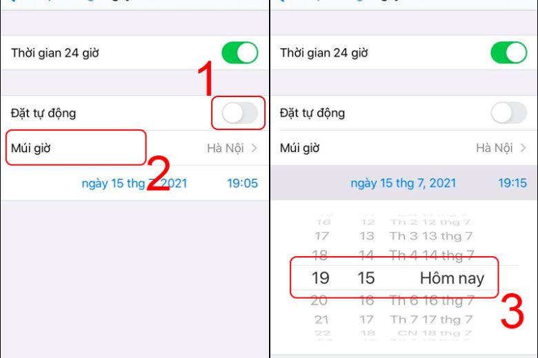 Cách chỉnh giờ trên iPhone