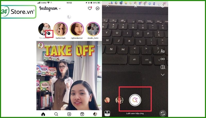 Cách chụp ảnh trên Instagram