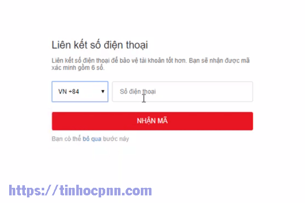 Nhập số điện thoại của bạn để nhận mã đăng ký từ Garena