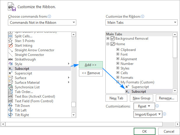 Cách viết chỉ số trên, chỉ số dưới trong Excel