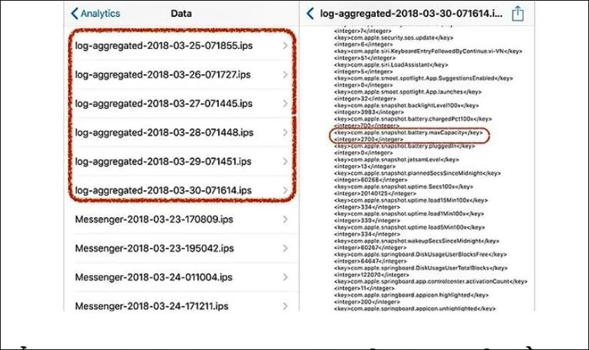 Cách kiểm tra pin iphone chính hãng trực tiếp trong Analytics Data (không Jailbreak)