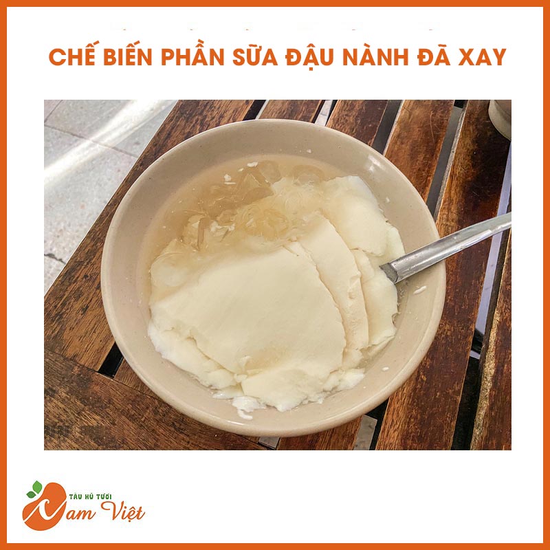 Chế biến phần sữa đậu nành đã xay