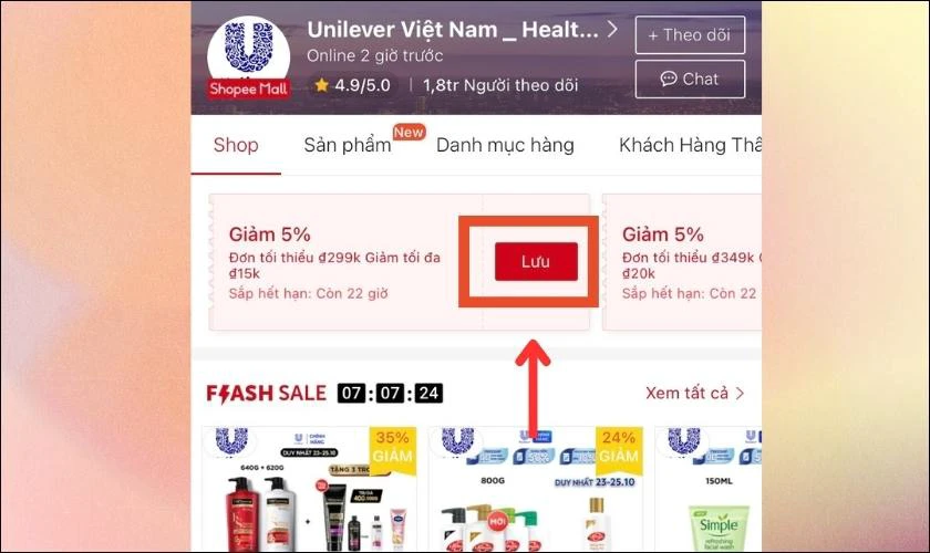 Mã giảm giá tại Shop/ Nhà bán hàng