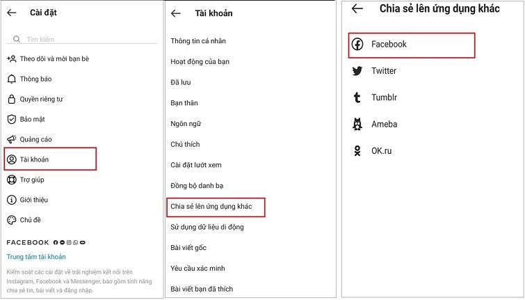 cach-lien-ket-instagram-voi-facebook-1