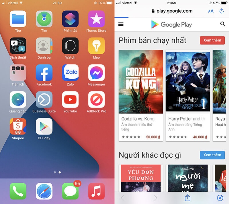 cách tải ứng dụng CH Play cho iPhone