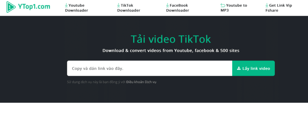 phần mềm tải video tiktok YTop1