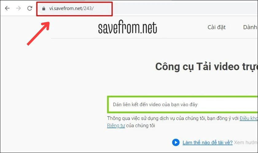 Tải video Live trên Facebook bằng web SaveFrom.net