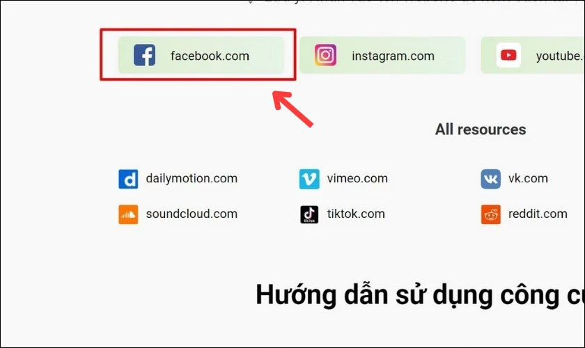 Tìm chọn Facebook trên giao diện màn hình chính