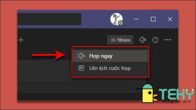 Cách tạo cuộc họp trên Microsoft Team