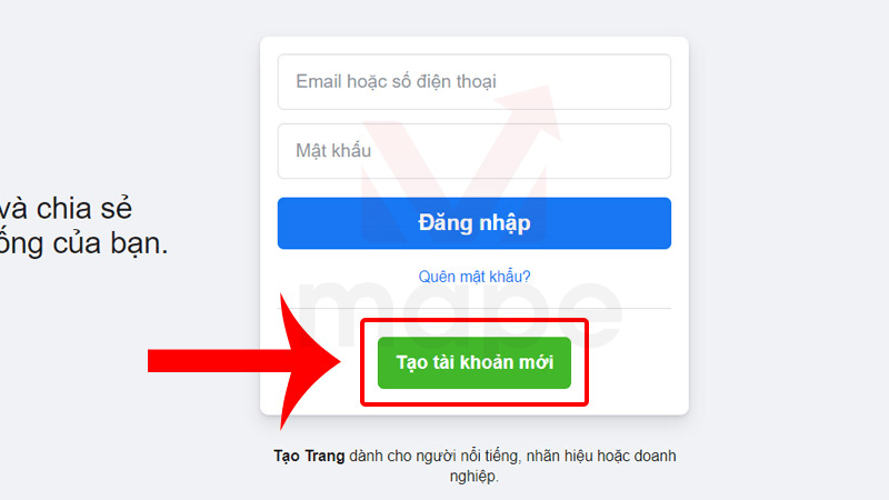 cách tạo tài khoản facebook