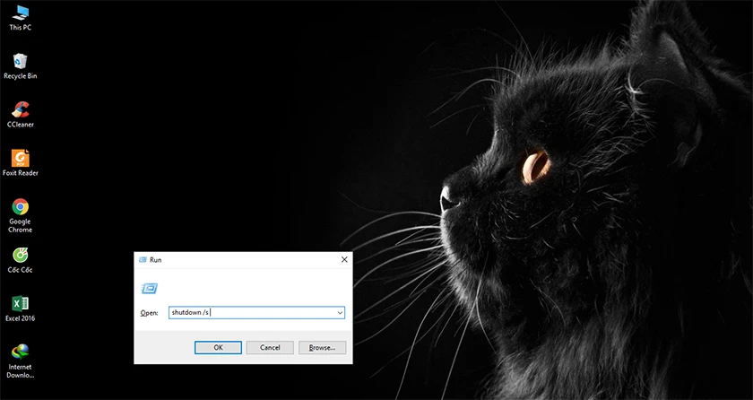 Tắt nguồn bằng lệnh Shut down trong Command Prompt