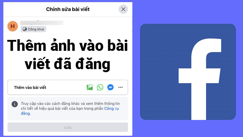 Hướng dẫn cách thêm ảnh bài viết đã đăng trên Fanpage Facebook