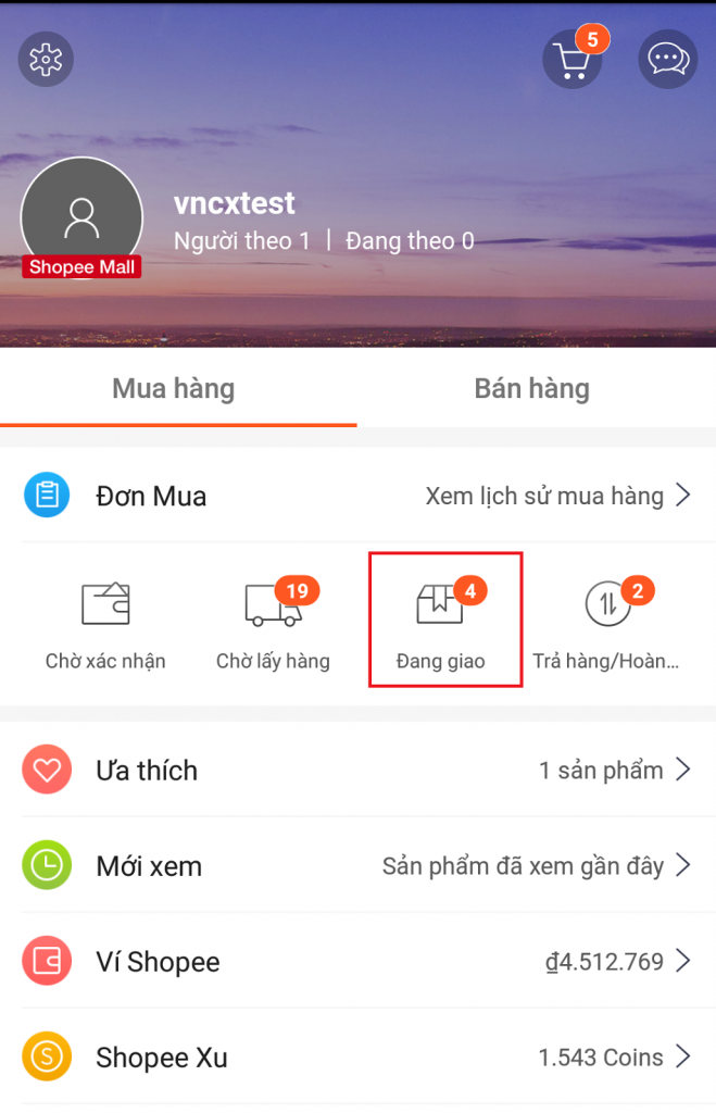 Hướng dẫn đổi trả hàng Shopee hướng dẫn kiểm tra đơn hàng đang giao