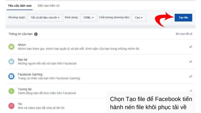 Hướng dẫn khôi phục story đã xóa trên Facebook bằng máy tính - Bước 3