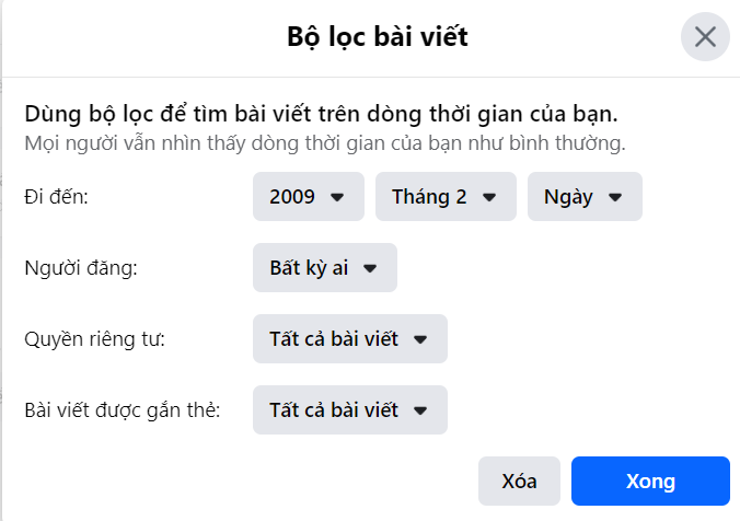 Thủ thuật xem lại bài viết đầu tiên bạn đã đăng lên Facebook - 5