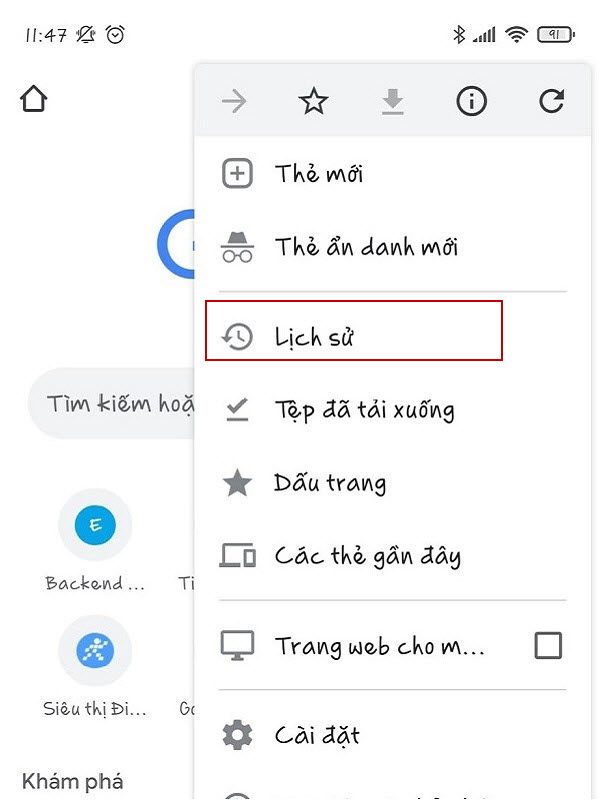 Cách xóa lịch sử tìm kiếm trên Google