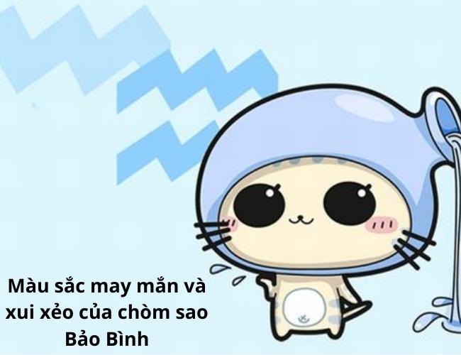 Màu sắc may mắn và xui xẻo của cung Bảo Bình